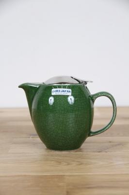 ユニバーサルティーポット　2人用　クラックルグリーン　BBN-03　SKG　日本製
