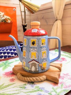 富士ホーロー　ハニーウェア　ドリップポット　ムーミンハウス　1.0リットル