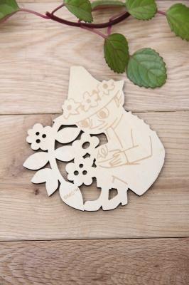 ムーミン　木製コースター　スナフキン