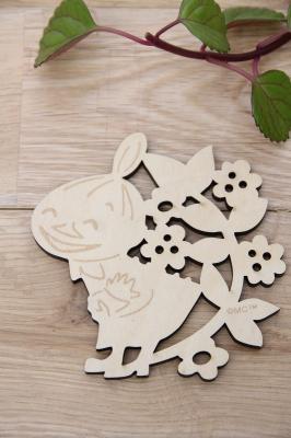 ムーミン　木製コースター　リトルミイ