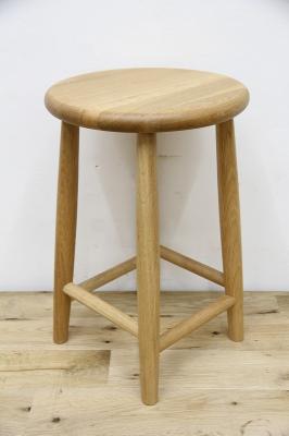 スツール1　オーク　木製