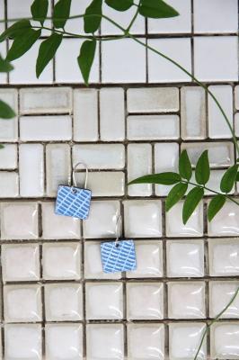 ピアス　Blue　Dangle　Earrings