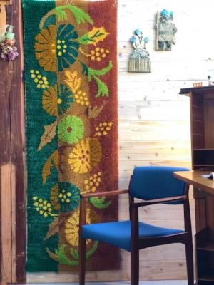 タペストリーラグ　ハンガリー　ヴィンテージ