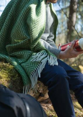 ラプアンカンクリ　ポケット付きショール　IIDA　pocket　shawl　6/moss-white