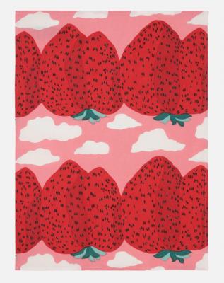 Mansikka.v　t.towel　47×70　pink　キッチンタオル