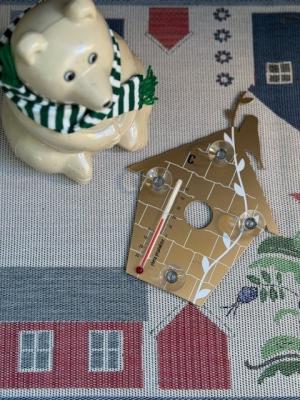 温度計　鳥小屋