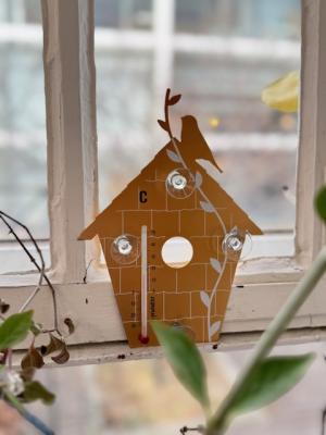 温度計　鳥小屋