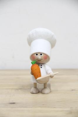 北欧フィギア「コックさん」人参とナイフ