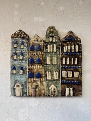 リサラーソン　陶板　VAGGPLATTOR　GAMLASTAN　ガムラスタン　ヴィンテージ　1963年