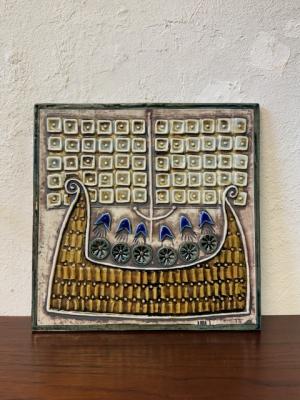 リサラーソン　陶板　UNIK　SKEPP　船　ヴィンテージ　1961年