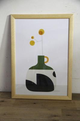 ポスター　フレーム込　Modern　minimalist　vase　A3