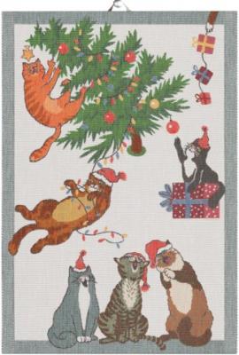 TOWEL　PURR－FECT　CHRISTMAS　35×50