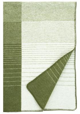 KAAMOS　blanket　100x150cm　white-olive