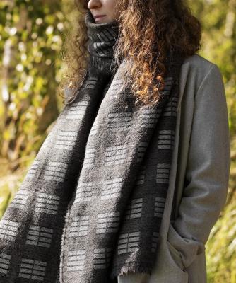 
ラプアンカンクリ　マフラー　TOOLO　stole　70x220cm　8/white-brown-black