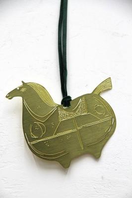 ハンキングメタルデコレーション　Stig　Lindberg　BRASS　SPRINGARE