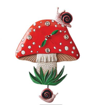 掛時計　Fun-Guy　Mushroom　Wall　Clock