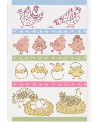 キッチンタオル　TOWEL　CHICKEN　FAMILY　35×50