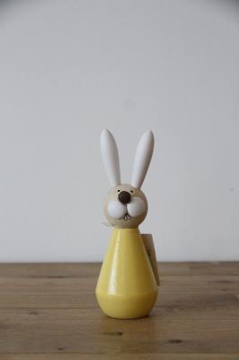 置物　ラビット　Rabbit　イエロー　ドイツ雑貨