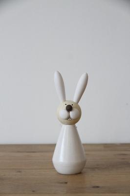 置物　ラビット　Rabbit　ホワイト　ドイツ雑貨