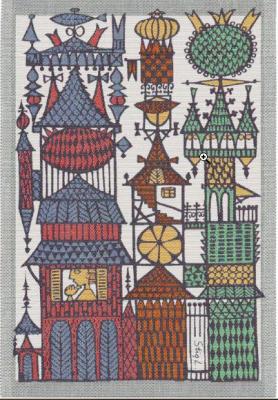 キッチンタオル　TOWEL　STADSSAGA　35×50