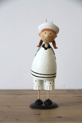 置物　海兵ガール　Kissing　marines　ドイツ雑貨