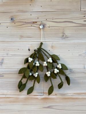 ヤドリギ　スワッグ　ダークグリーン