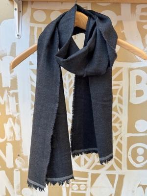 ラプアンカンクリ　マフラー　VIIRU　stole　35x170cm+fringes　9/black