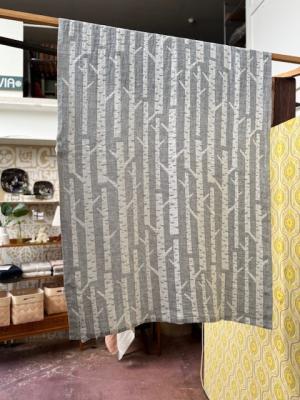 リネンブランケット　KOIVU　multi-use　95×150ｃｍ　white-grey